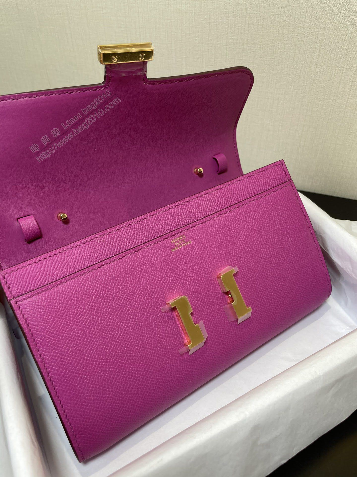 Constance小挎包 to go斜挎包 epsom皮 玉蘭粉金扣 康康斜挎女包  am2170